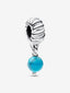 Türkisfarbener Charm-Anhänger Sterling-Silber