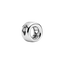 Charm Buchstabe Letter O Silber