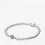 Armband Beads Pavé Weiss Sterling-Silber