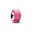 Mini-Charm Rosafarbenes Murano-Glas Sterling-Silber