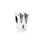 Charm Buchstabe Letter W Silber