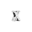Charm Buchstabe Letter X Silber
