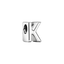Charm Buchstabe Letter K Silber