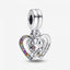 Charm-Anhänger Puzzle Herzen Freundschaft Sterling-Silber
