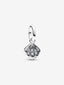 Funkelnde Muschel Mini-Charm-Anhänger Sterling-Silber