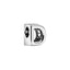 Charm Buchstabe Letter D Silber