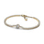 Tennisarmband Funkelnder Kranz Zirkonia 14k Vergoldet