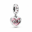 Charm-Anhänger Mum Inschrift Herz Sterling-Silber