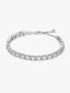 Drei Steine Herz Armband Sterling-Silber