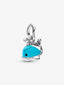 Türkisfarbener Wal Charm-Anhänger Sterling-Silber