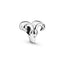 Charm Funkelnder Widder Sterling-Silber
