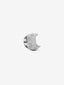 Strukturierter Mond Mini-Charm Sterling-Silber