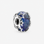 Charm Galaxis Blau & Stern Murano-Glas Sterling-Silber