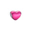 Charm Rosa Metallic-Herz Sterling-Silber