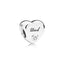 Charm Dad-Herz Sterling-Silber