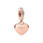 Charm-Anhänger Gravierbar Herz Sterling-Silber