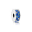 Charm Clip Blauer Pavé Glanz