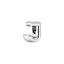 Charm Buchstabe Letter J Silber