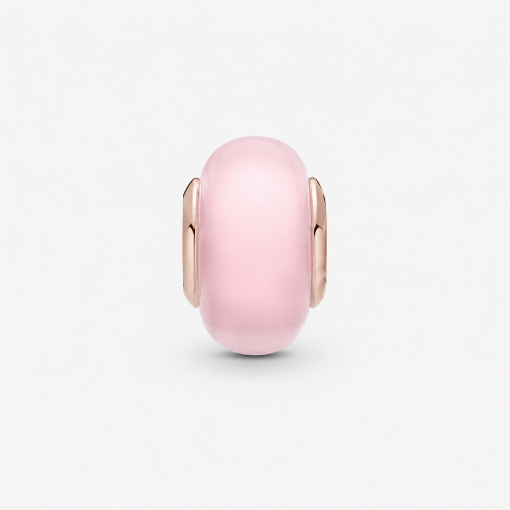 Rose 789421C00 Charm Murano-Glas Rosafarben