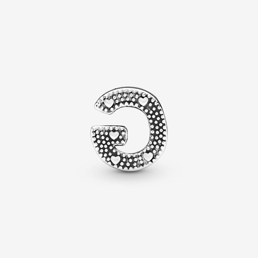 Charm Buchstabe Letter G Sterling-Silber