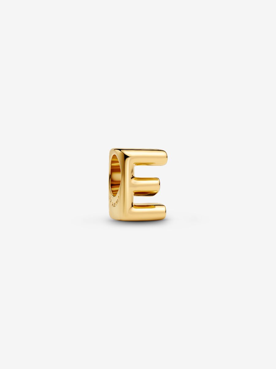 Buchstabe E Alphabet-Mini-Charm 14 Karat VergoldungBuchstabe E Alphabet-Mini-Charm 14 Karat Vergoldung Hauptbild