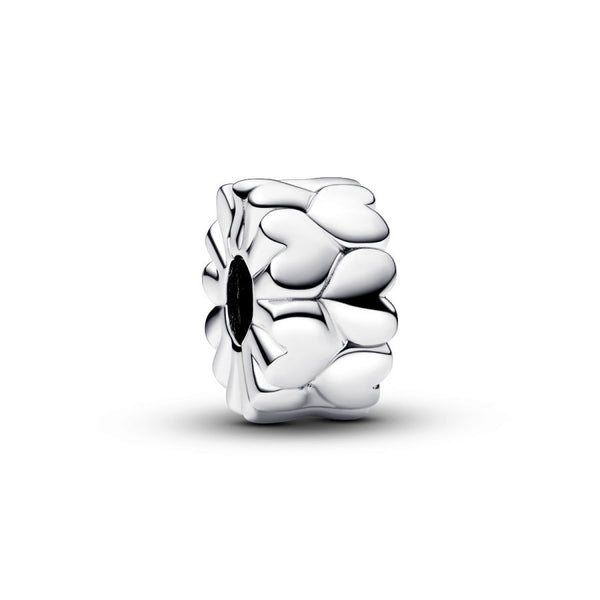 Clip Charm Herzmuster Sterling-Silber