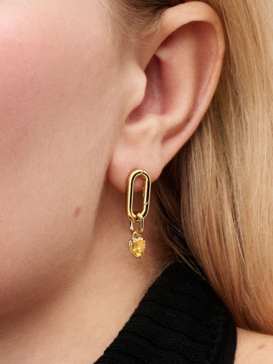 Herz Mini-Charm-Anhänger 14 Karat Vergoldung