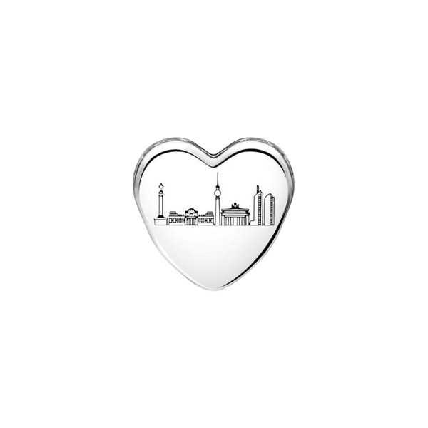 Charm Berlin Herz Sterling-Silber