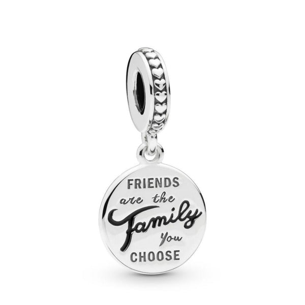 Charm-Anhänger Friends are Family Sterling-Silber