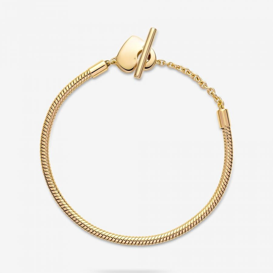 Schlangen-Gliederarmband Moments Herz T-Verschluss Zweitbild