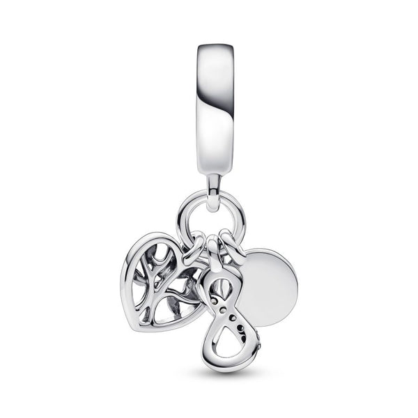 Charm-Anhänger Family Infinity Triple Sterling-Silber