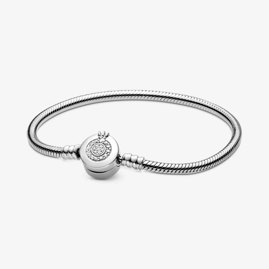 Schlangen-Gliederarmband Funkelndes Crown O