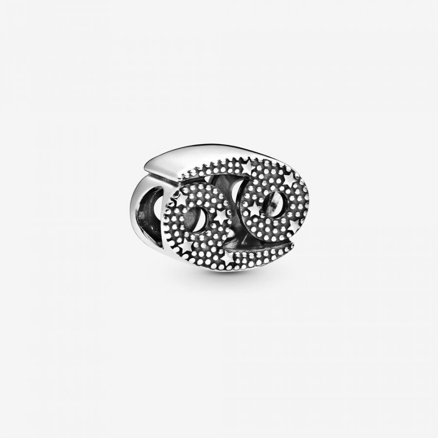 Charm Funkelnder Krebs Sterling-Silber
