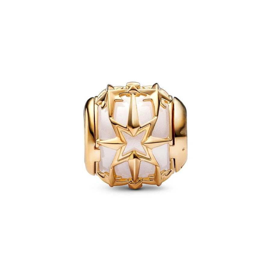 Charm Planet Venus Open Work Zirkonia Vergoldet