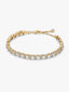 Drei Steine Herz Armband 14 Karat Vergoldung