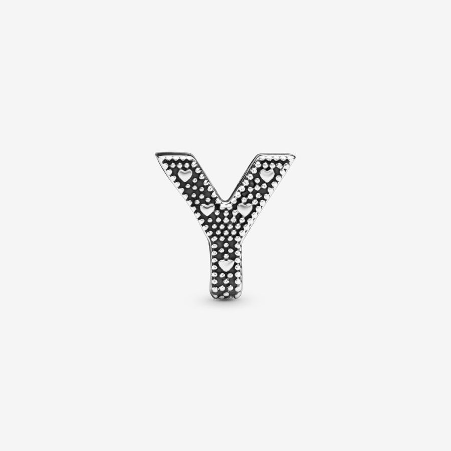 Charm Buchstabe Letter Y Silber
