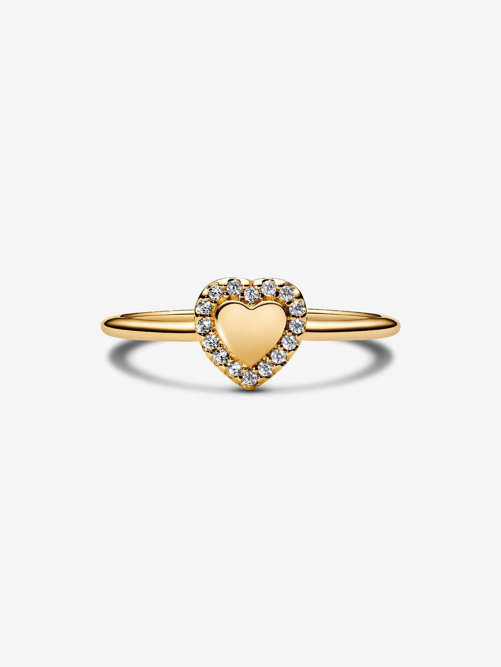 Gravierbarer Herz Strahlenkranz Ring