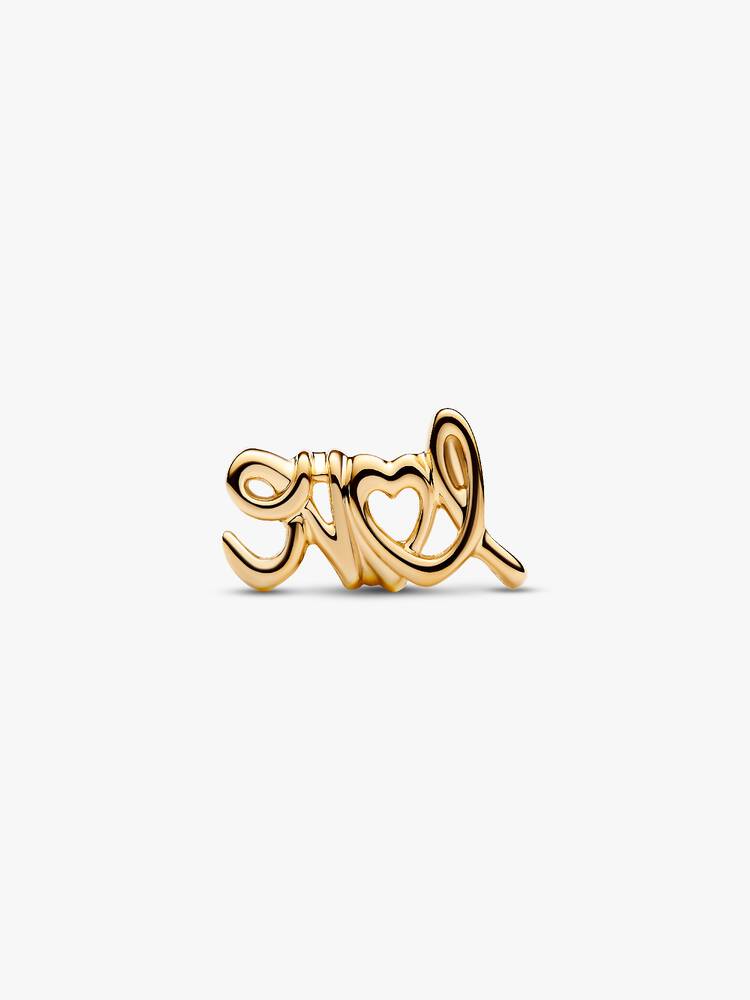 Handgeschriebene Liebe Charm 14 Karat Vergoldung