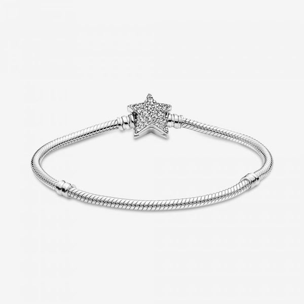 Armband Moments Asymmetrischer Stern-Verschluss Silber