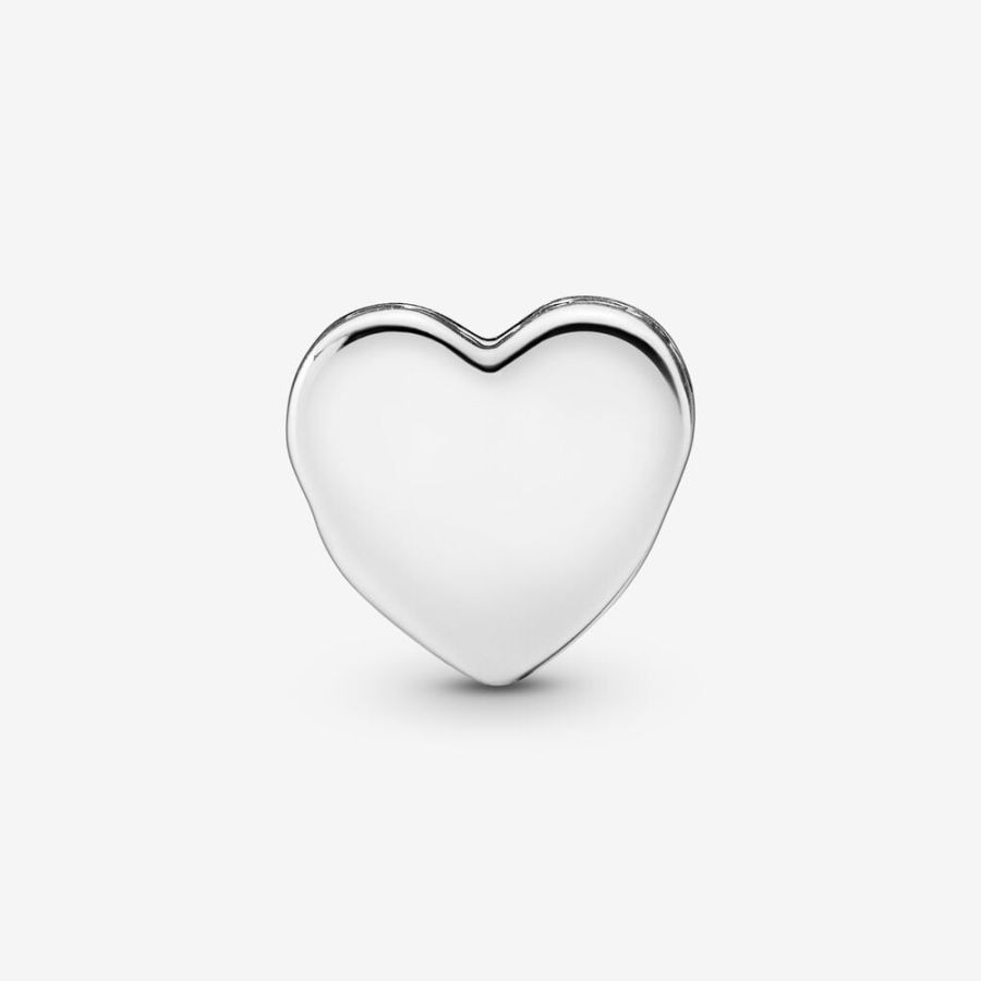 Charm Herz Gravur Sterling-Silber