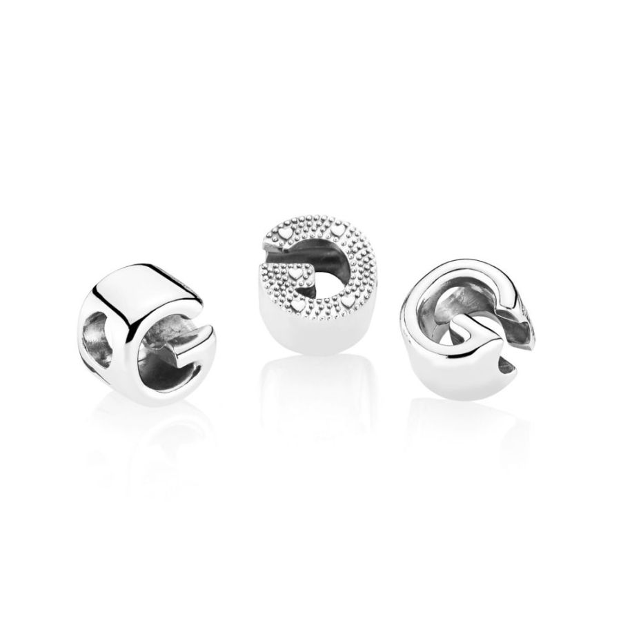 Charm Buchstabe Letter G Sterling-Silber