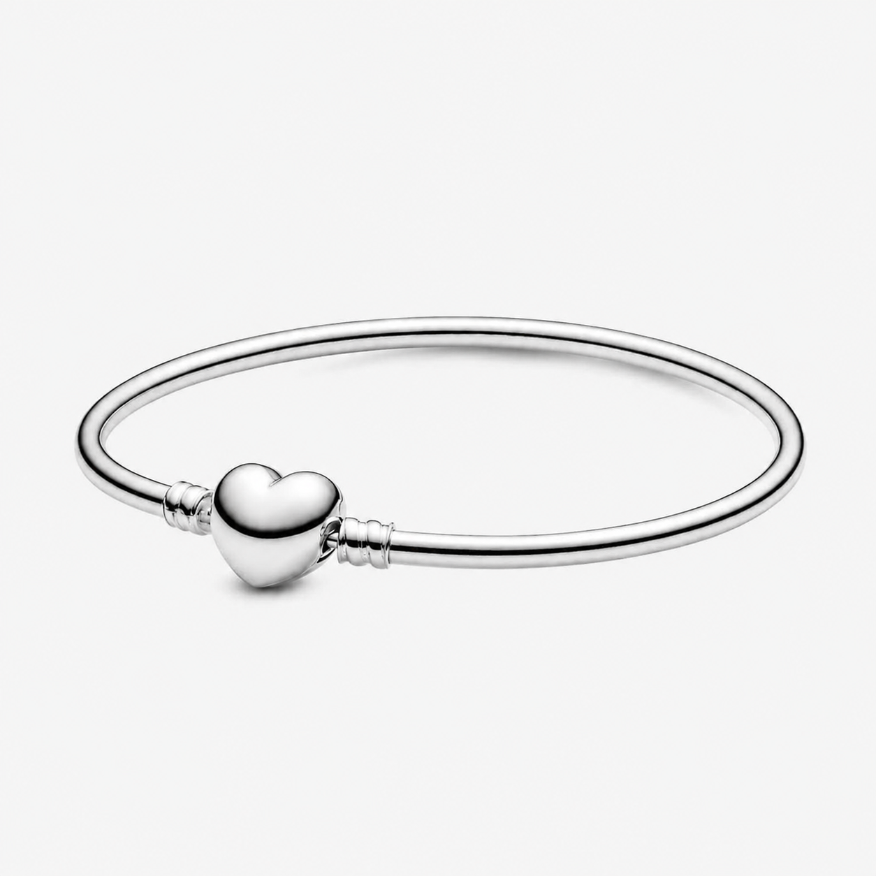Armreif Moments Herzverschluss Silber