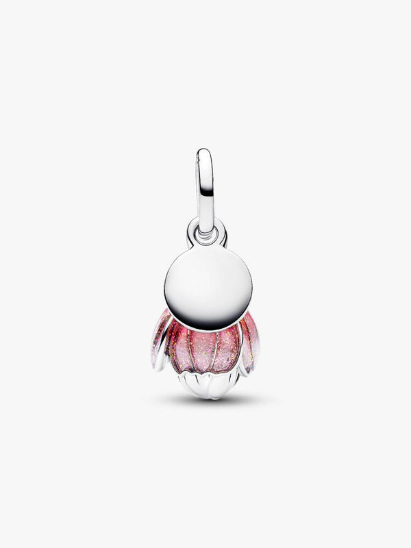Bicolor Blühende Blume Charm-Anhänger Sterling-Silber