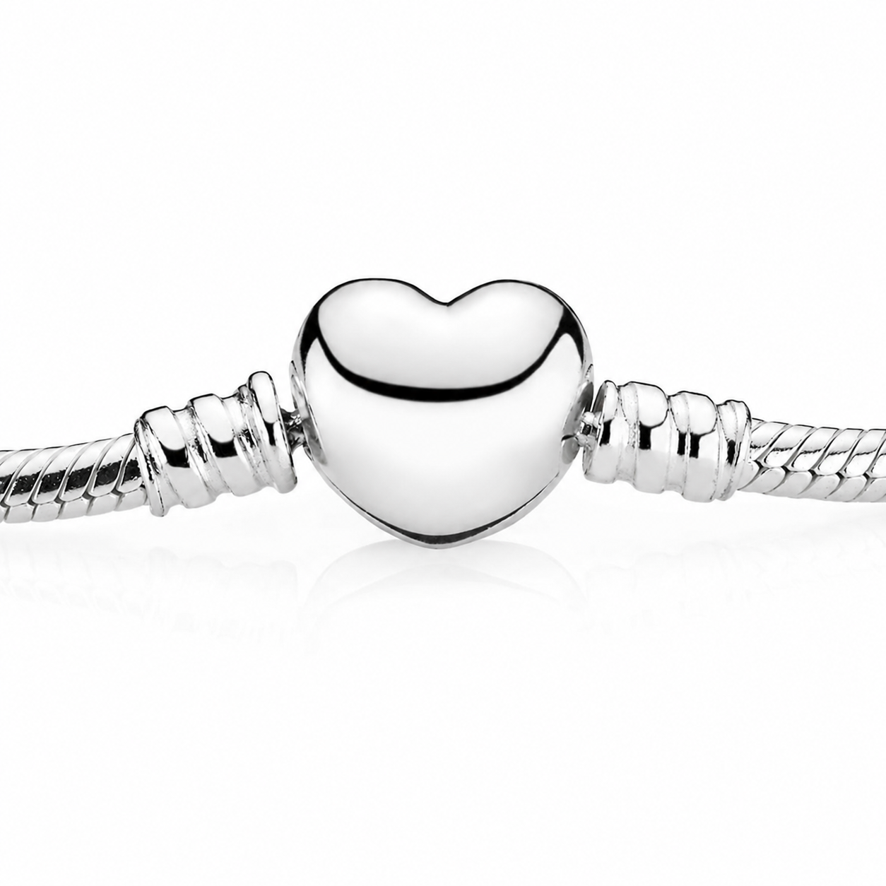 Armband Moments Herz Verschluss Silber