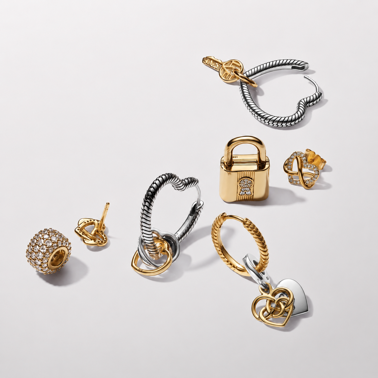 Charm-Anhänger Mama Diamant Gravierbar Silber Gold