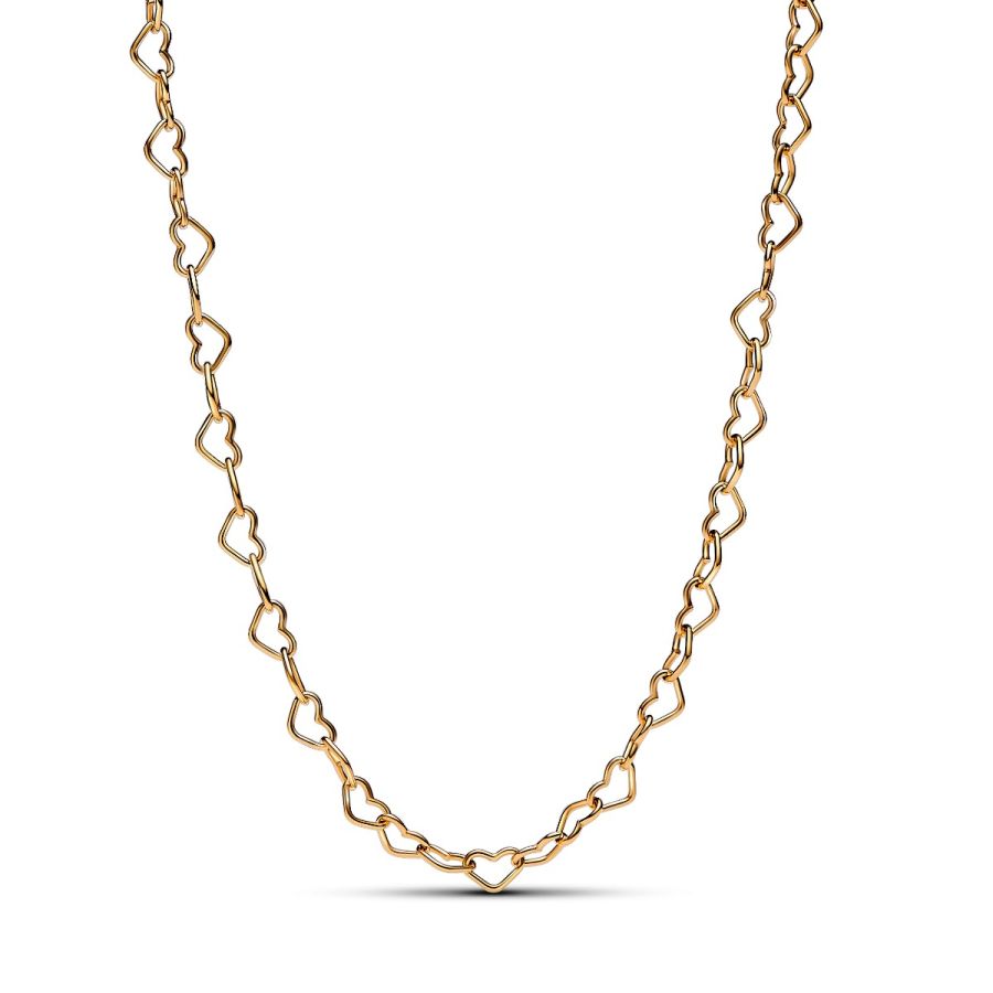 Collier-Halskette Verbundene Herzen Vergoldet 363334C00
