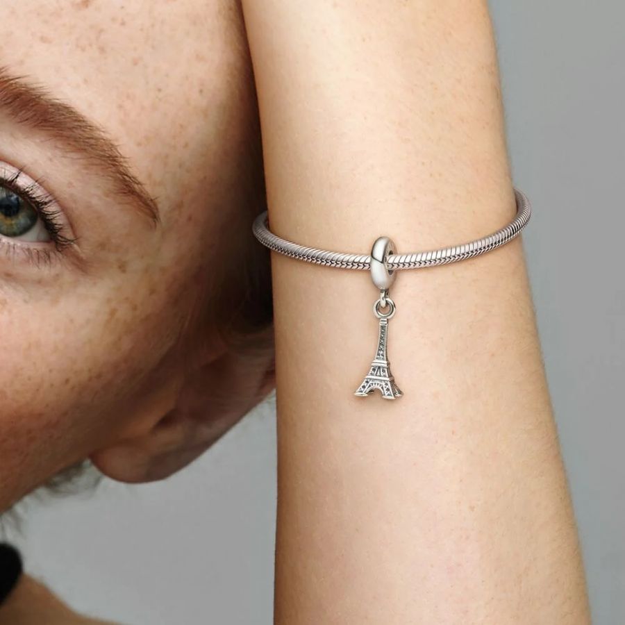 Charm-Anhänger Eifelturm Paris Sterling-Silber