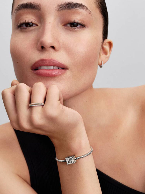 Prinzessinnen Geschichtenbuch Schlangen-Gliederarmband mit im Labor gezüchtetem Diamanten