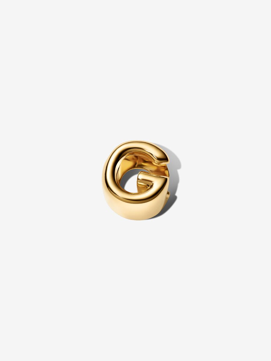 Buchstabe G Alphabet-Mini-Charm 14 Karat Vergoldung