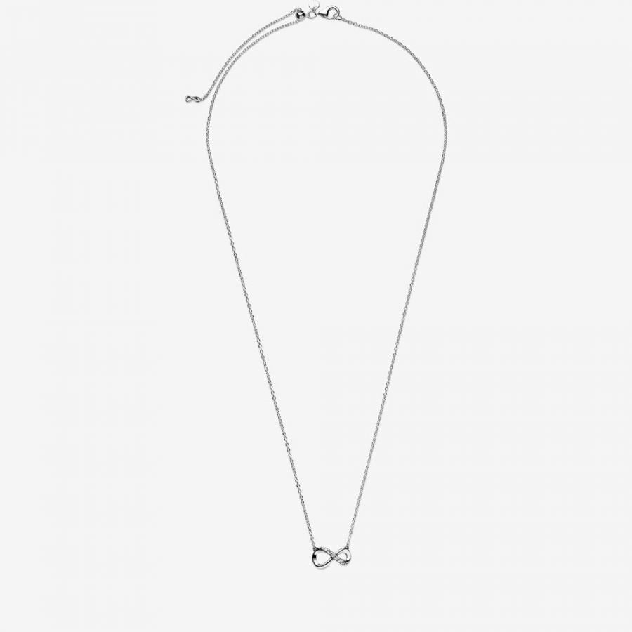 398821C01 Halskette mit Anhänger Funkelnde Unendlichkeit 50 cm